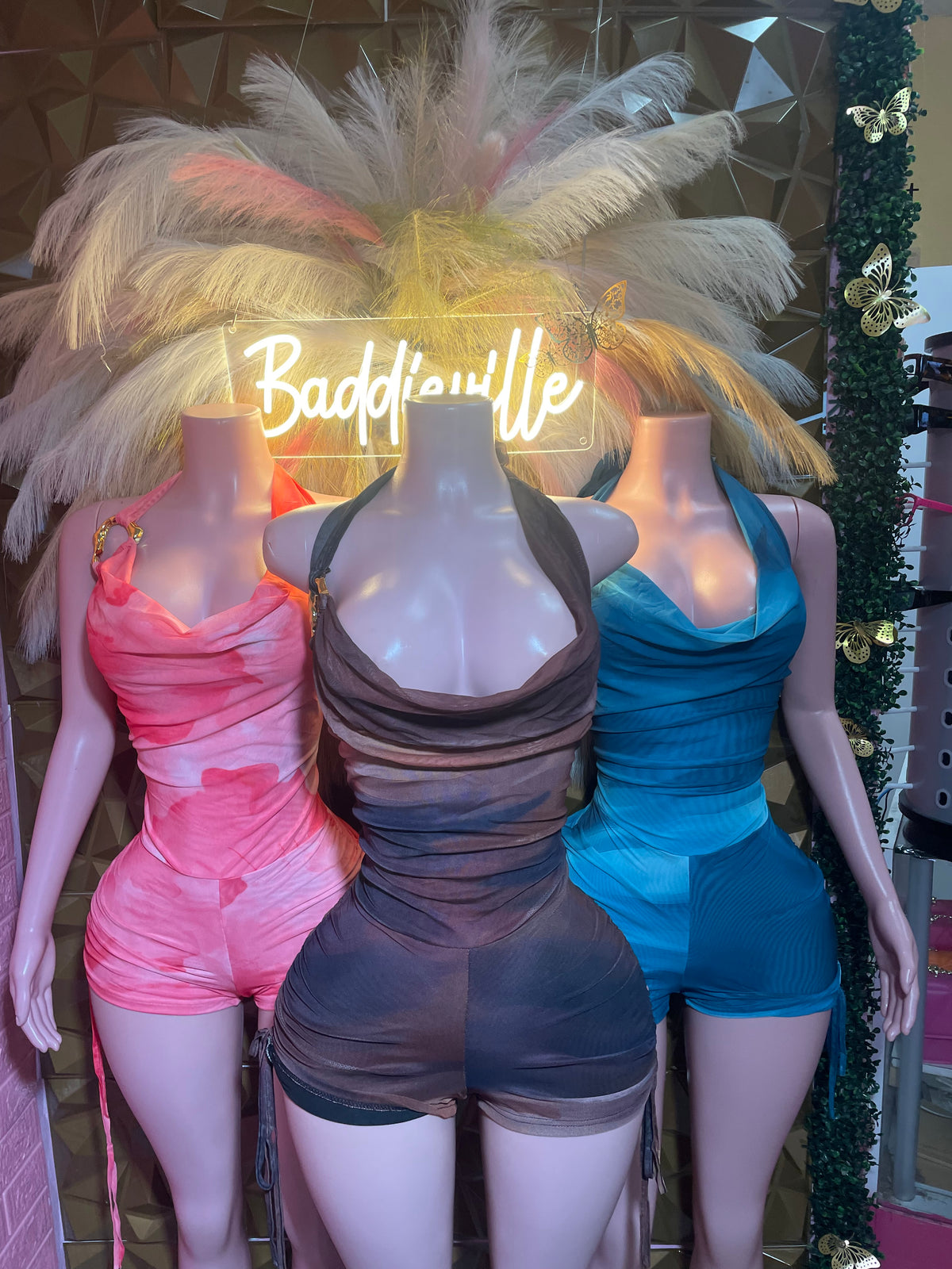 Baddie Ruched Romper