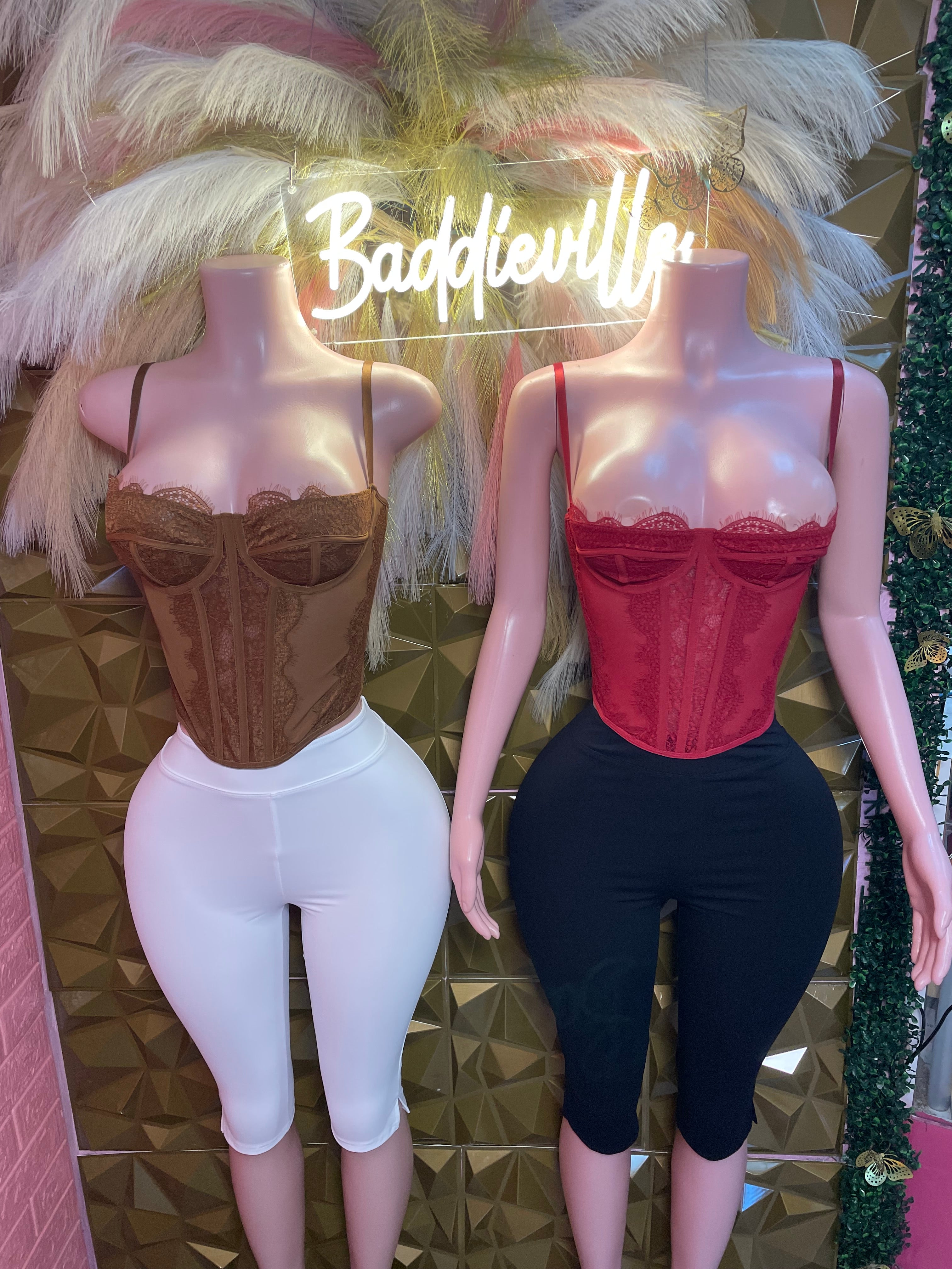 Baddie Lace Corset Top