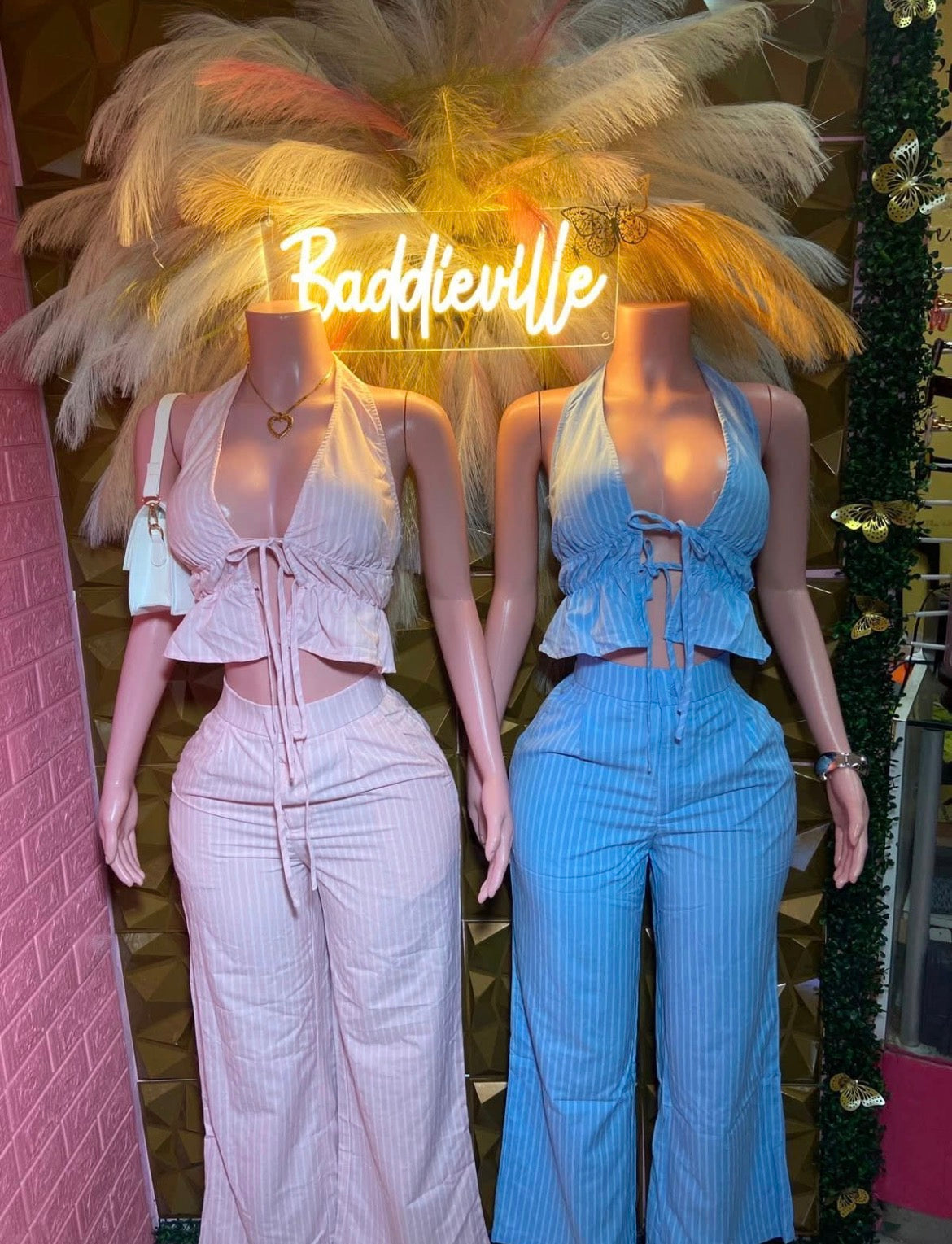 Soft Girl Striped Set
