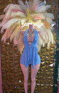 Blue Lagoon Cutout Halter Romper