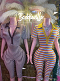 Baddie Stripe Curve Jumpsuit