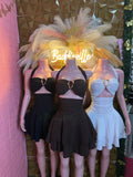 The Bella Ruched Halter Dress