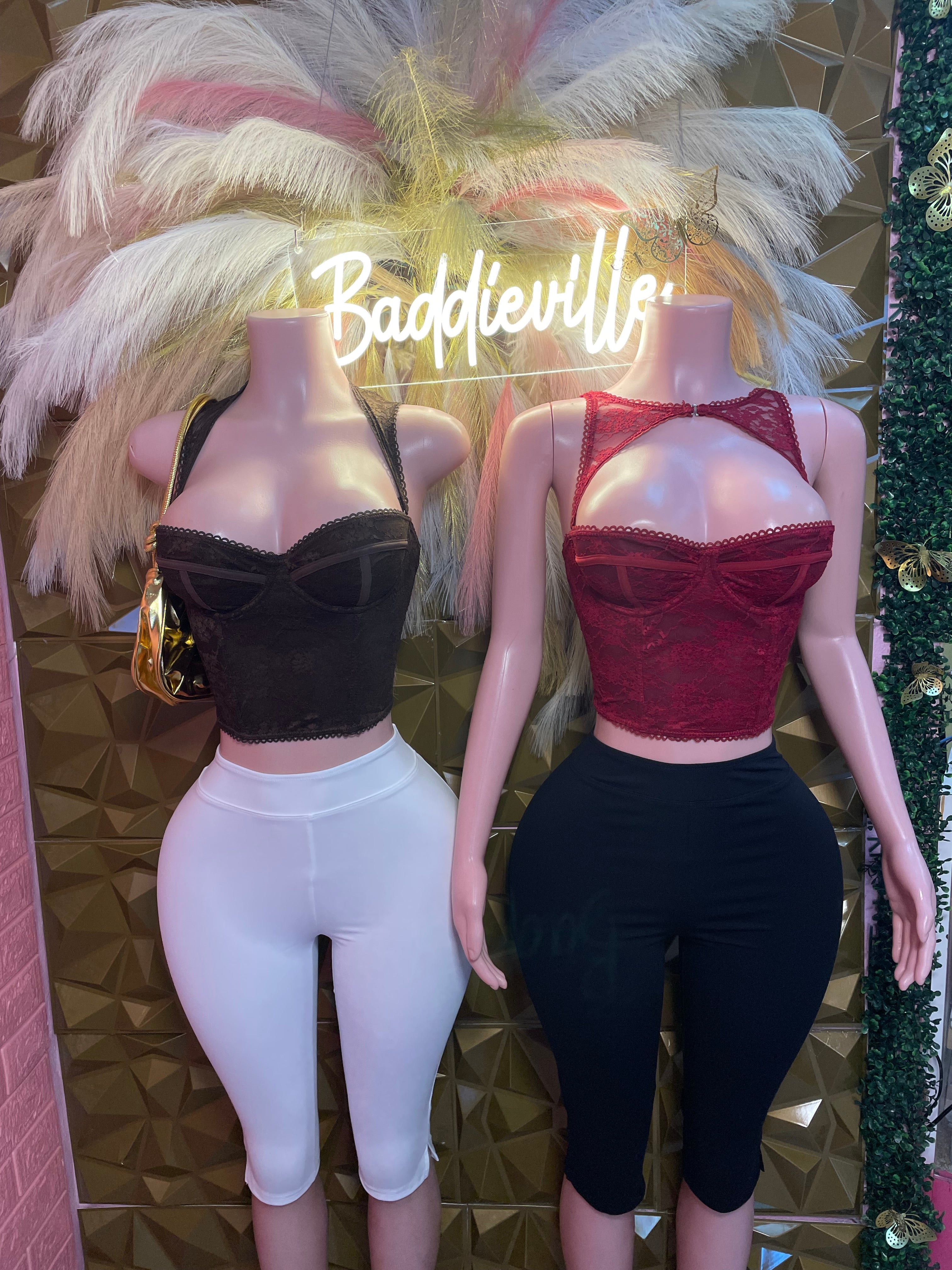 Lace Bustier Crop Top