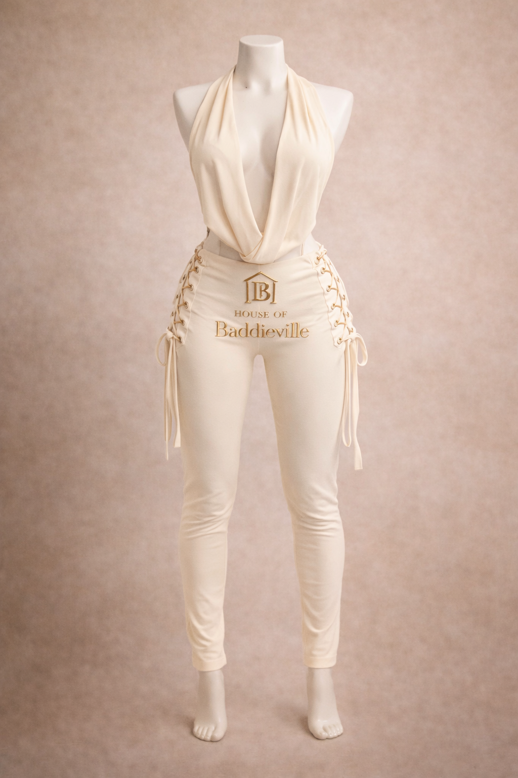 The ivory temptation halter set